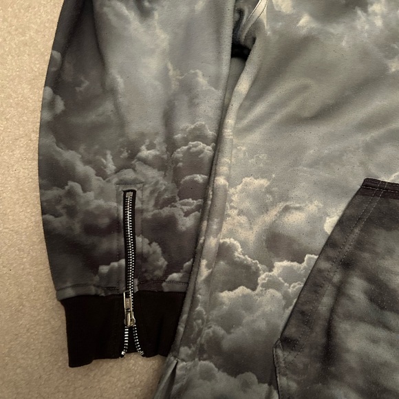 Equalnox Clothing Co. Cloud Hoodie Black Gray Orange Size XL - Picture 3 of 7